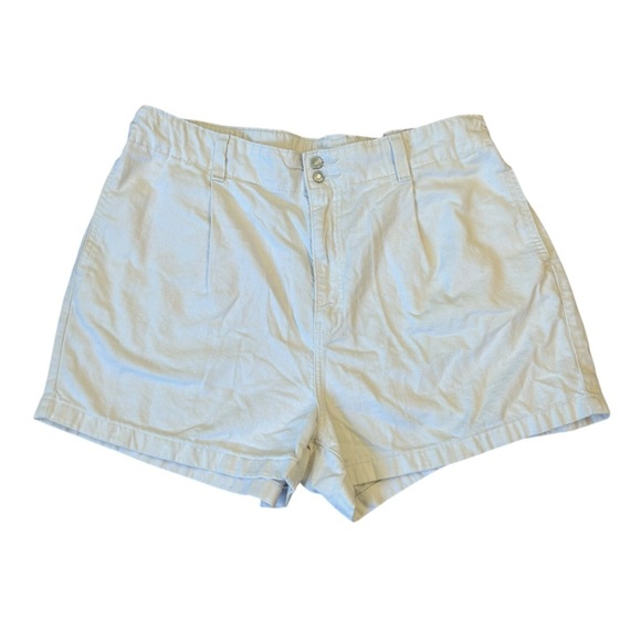 Denizen From Levi's Loose A-Line Shorts Size 16 Off-white/white - Picture 1 of 10